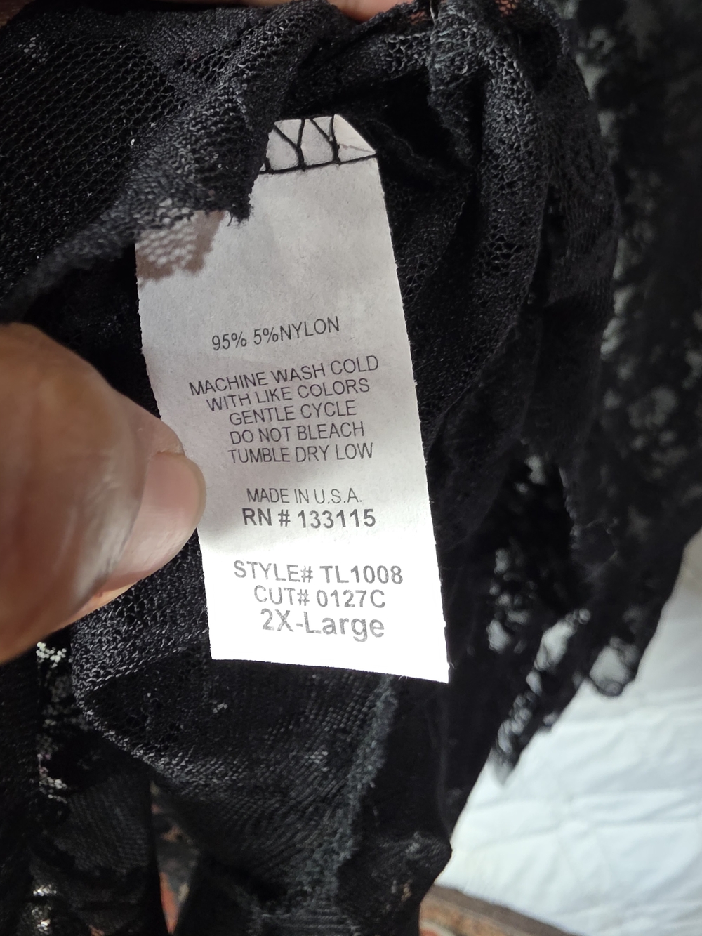 Lilypad  Womens Lace Off The Shoulder Ruffle Sleeve Mini Dress Black Sz 2XL - Picture 4 of 10